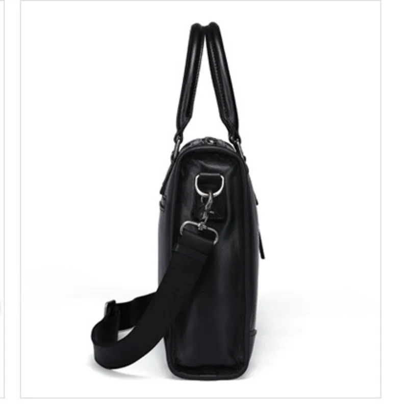 حقائب حقيقية رسول حقيبة يد رجالية حقيبة حاسوب أفقية الطبقة الأولى جلد البقر حقيبة أعمال التنقل حقائب جلدية للرجال