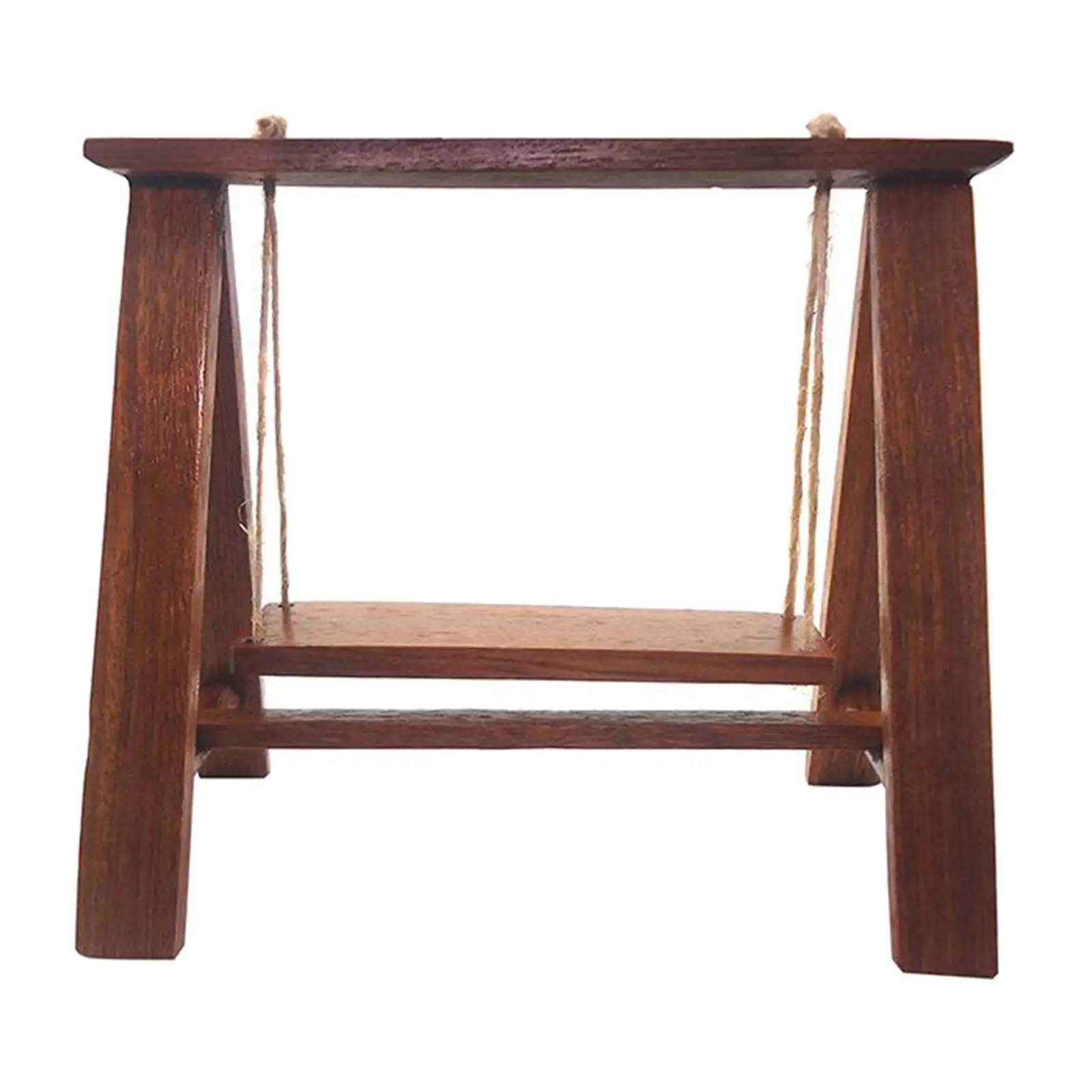 1:12 Dollhouse Miniature Swing Hammock Hanging Wooden Swing Accessories