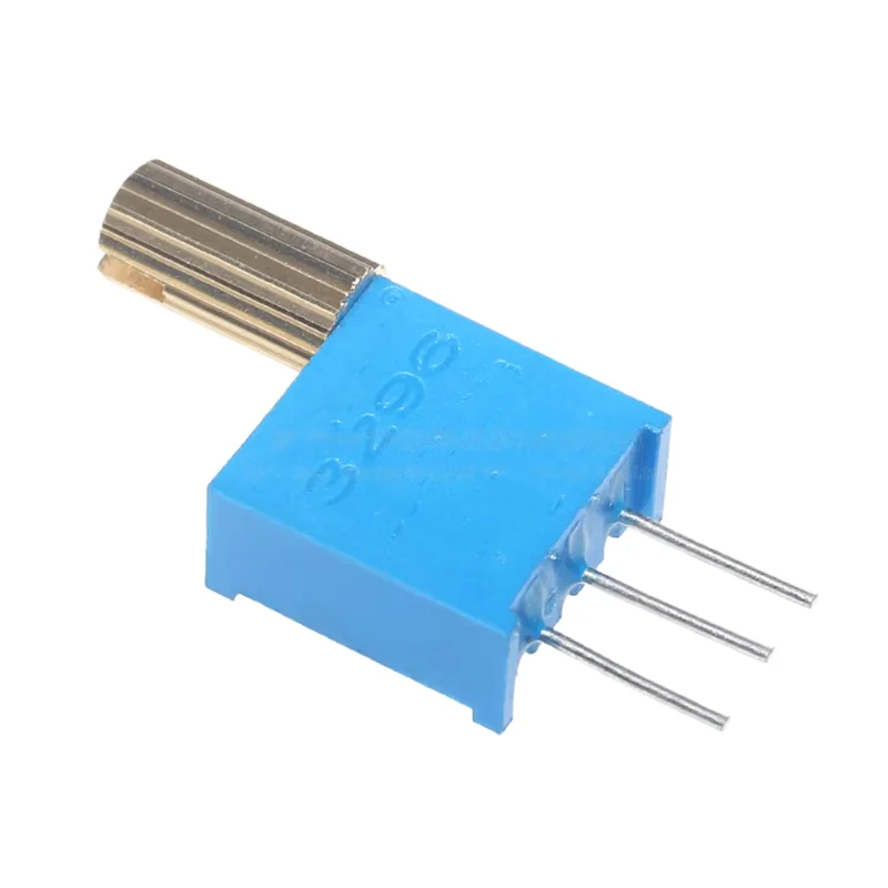 5PCS 3296W 3296W-A Multi-Turn Adjustable Potentiometer 1K2K5K10K20K50K100K200K500K1M Metal Shaft Long Handle