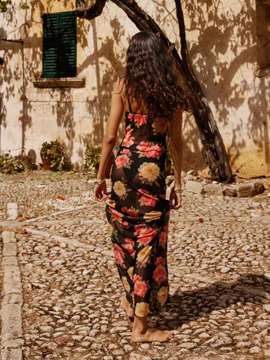 Roupas femininas de verão com 2 peças, tops sem mangas com cami, conjunto maxi de saias Split Bodycon, streetwear casual