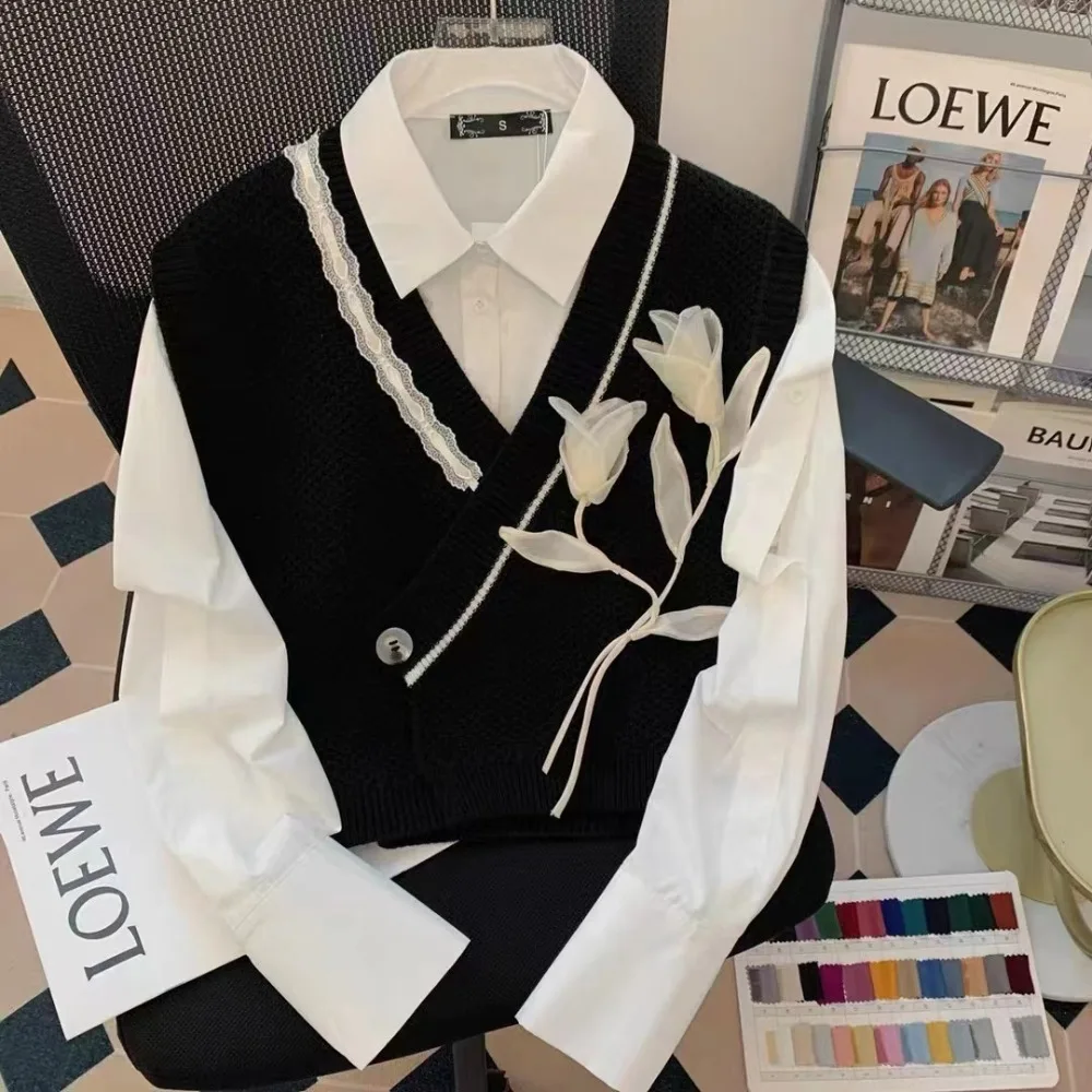 Простота, однотонные аксессуары для одежды из органзы, украшение в форме цветка, аксессуары для одежды