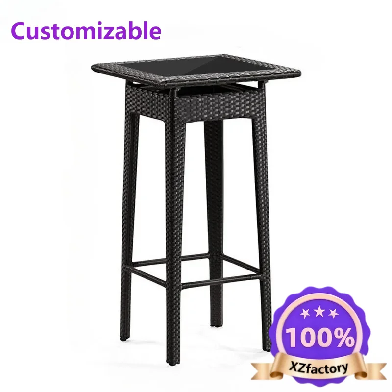 

Factory Direct 2026 Top QZT Set di tre pezzi per sedie in rattan Mobili per il tempo libero all'aperto Set tavolo e sedie da bar