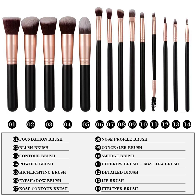 Soft Fluffy Makeup Brushes Kit Professional Foundation Eyeshadow Concealer Lip Brushes Makeup Brush Set Cosmetic Beauty Tools