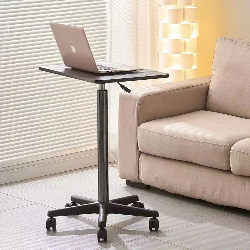 Mobile Lifting Table with Pulley Small Bedside Standing Laptop Desk Live Workbench Desk Podium