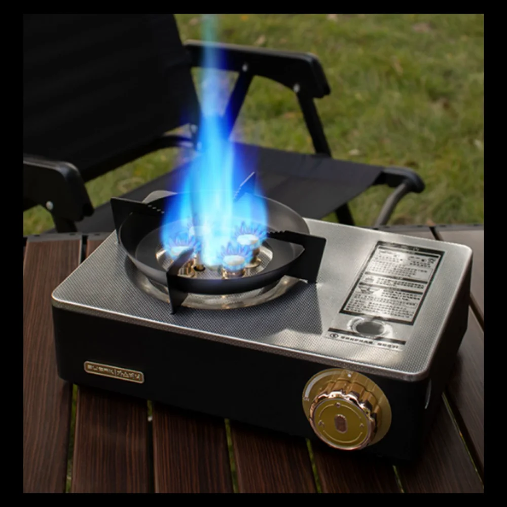

Outdoor camping picnic hiking multi-scene use, portable cassette stove lightweight windproof , liquefied cassette gas dual-use