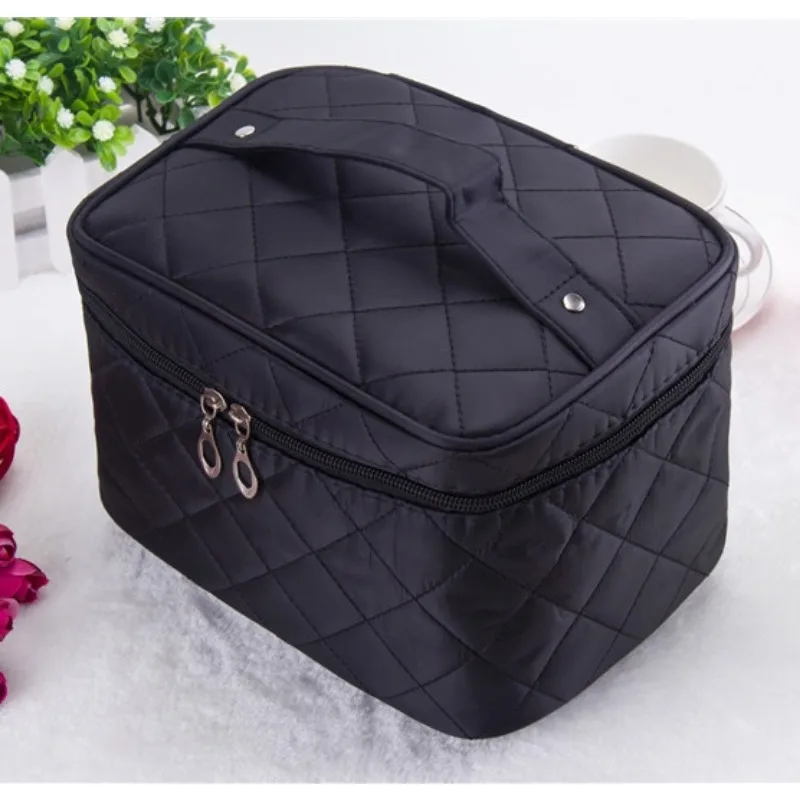 Cosmetic bag косметичка Quilted professional makeup organizer femal large capacity storage handbag travel toiletry cosmetic box