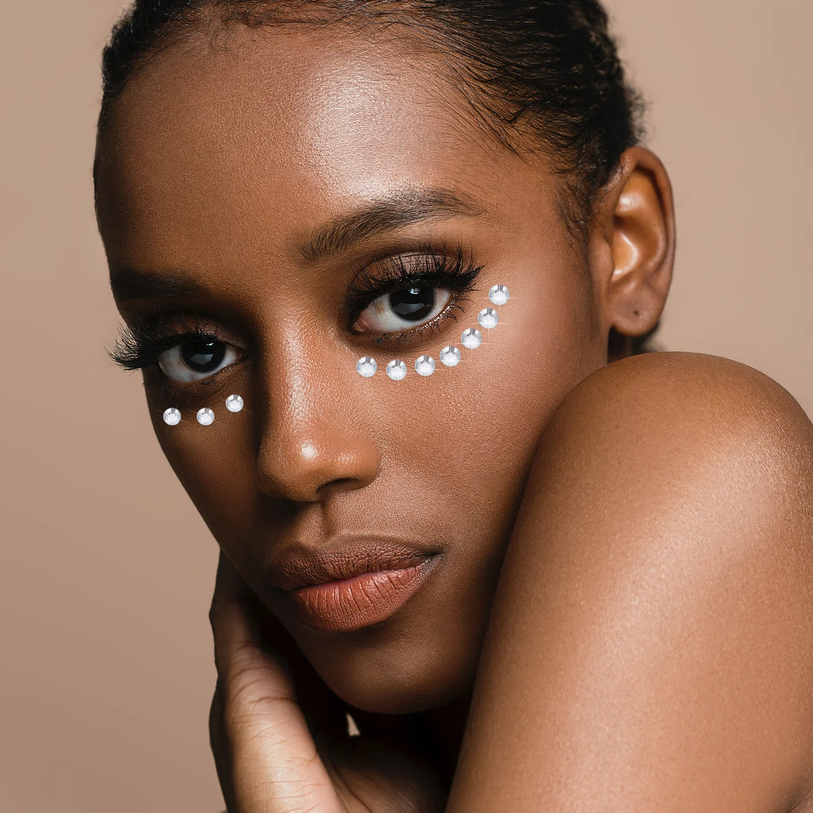 

5 Sheets Face Jewels Rhinestones Makeup Gems Eye Stickers for Women Party Festival Body Stickers Dazzling Facial Decoration