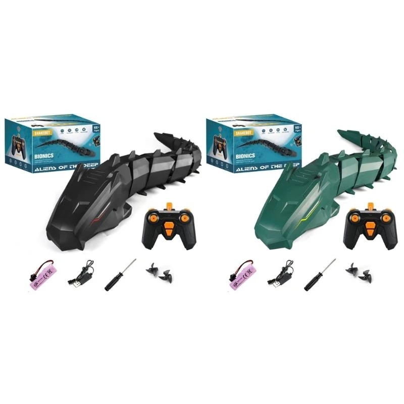 لعبة حمام على شكل ثعبان للأطفال على شكل ثعبان للتحكم عن بعد على شاطئ البحر للأطفال روبوت ميكانيكي 15UB