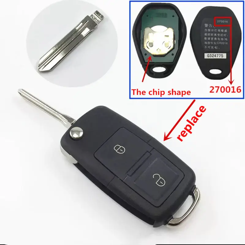 For Geely CK, GEELY MK, GEELY Vision, Geely sc6 Car key assembly key chip