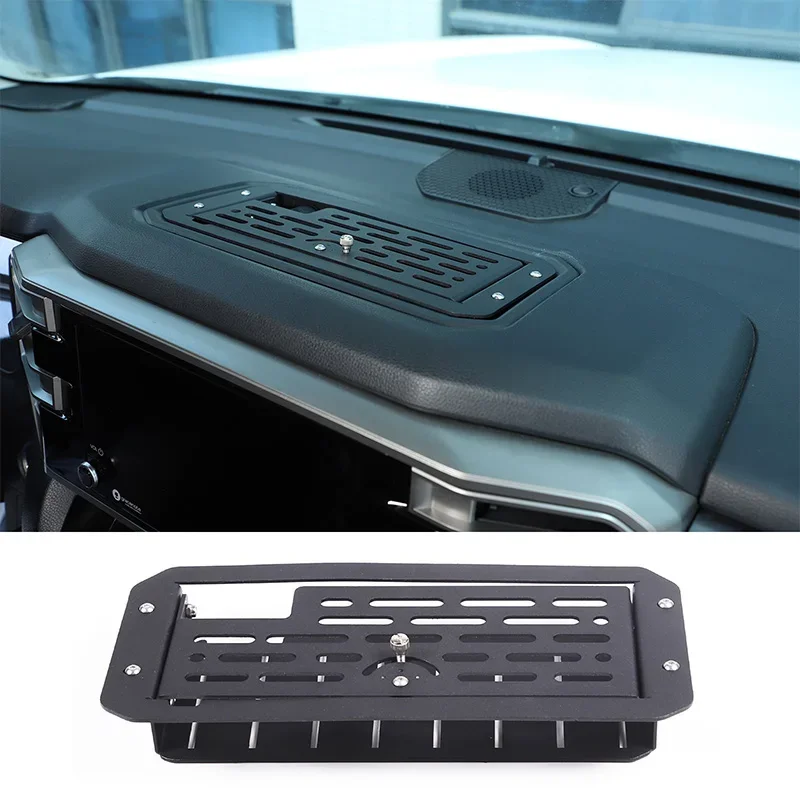 

For Toyota Tundra For Toyota Sequoia 2022-2023 Aluminum Alloy Dashboard Storage Box Cover Multifunctional Storage Cover