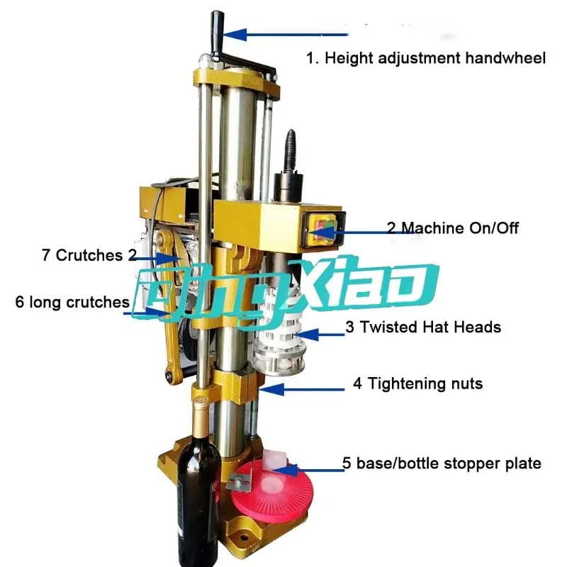 Semi Automatic Screw Cap Sealing Machine For Glass Bottle Caps High Performance Durable Packaging Machinery Cosmetic Factory Use view 5