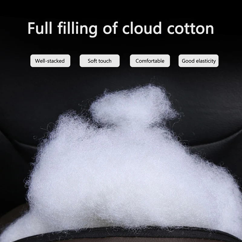 PU Leather Car Seat Neck Pillow Headrest Rest Cushion For Tesla Model 3 Model S X Model Y Roadster SpaceX Interior Accessories