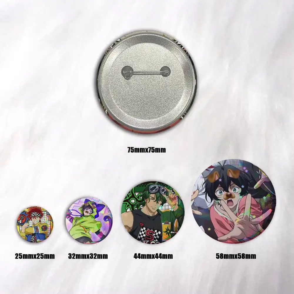 Anime SK8 The Infinity Lapel Pin Cartoon  Badge Tinplate Meme Round Brooch for Hat Bag Creative Lapel Jewelry Accessories Gifts