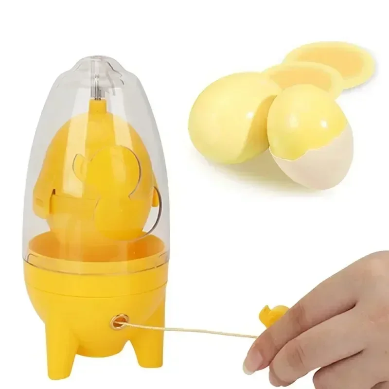 Kitchen Accessories Egg Yolk Shaker Gadget Manual Puller Mixing Golden Whisk Eggs Spin Mixer Stiring Maker Cooking Baking Tools