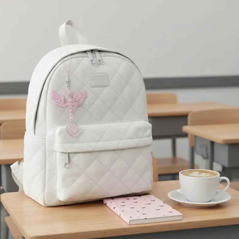 Modischer, lieblicher Anhänger mit Flügeln, Schleife und Herz für Mobiltelefone, süßer Schlüsselanhänger, Accessoire für Damenhandtaschen, Geschenk. – Detail 1