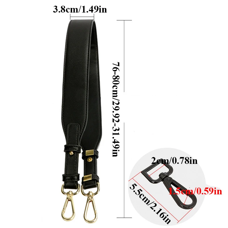 Chic Fashion PU Leather Handle Bag Strap Single Shoulder Bag Strap Belts For Bag Adjustable Replacement Bag Accessories For Bags