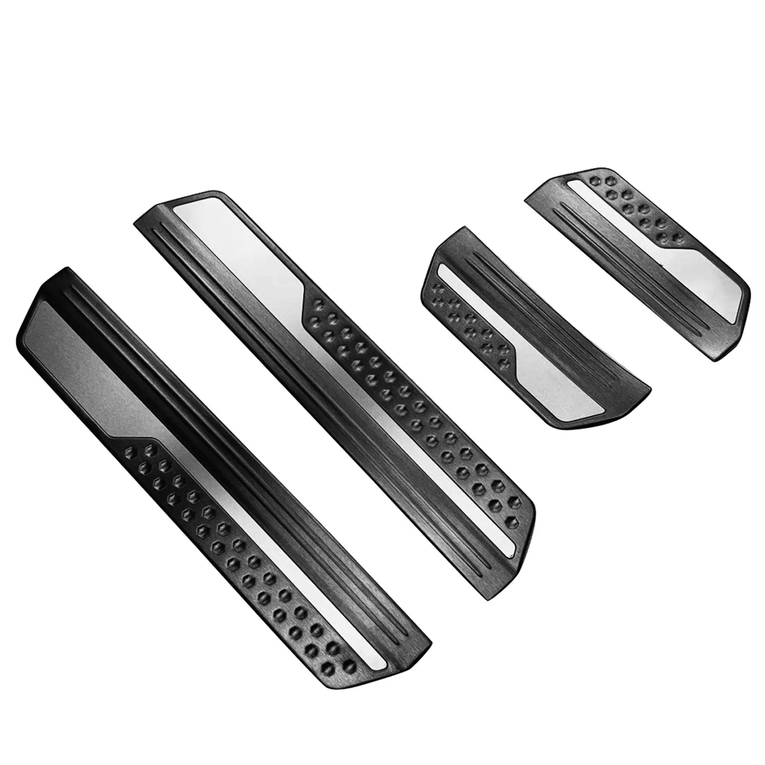 

For Honda Vezel HR-V HRV 2021 2022 Stainless Steel Front Rear Outer Door Sill Pedal Scuff Plate Cover Trim 4Pcs