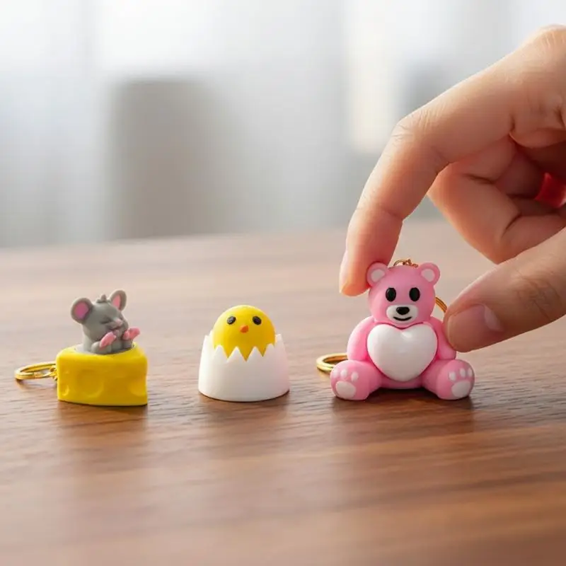 Mini 3D Printed Mushroom Turtle Clicker Keycap Press Decompressor Fingertip Stress Relief Venting Toys Fun Creative Toys Gifts
