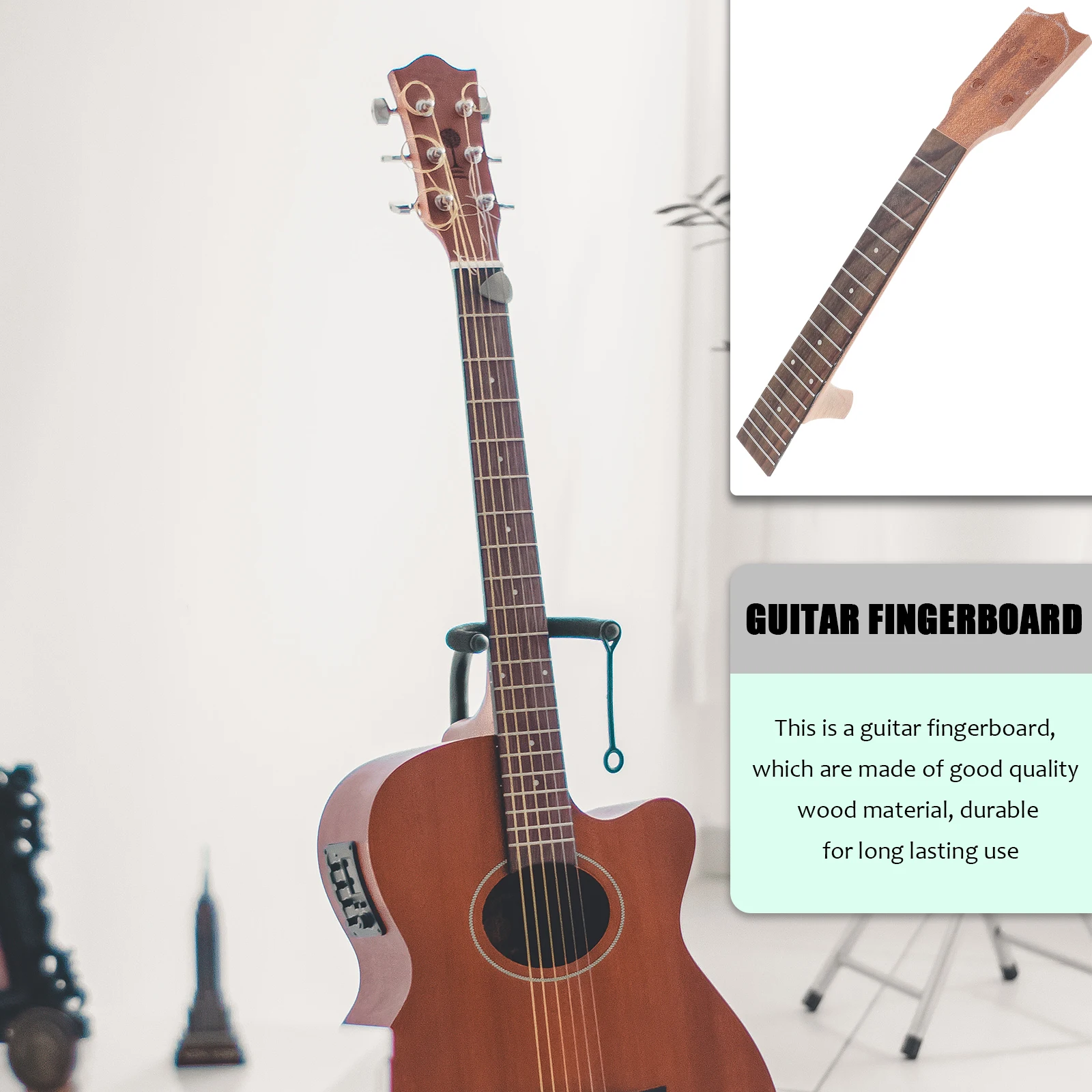 

Ukulele Neck 23 Inch Concert Fingerboard Simple Accessories Portable Wide Fretboard Durable Handmade Musical Instruments Part