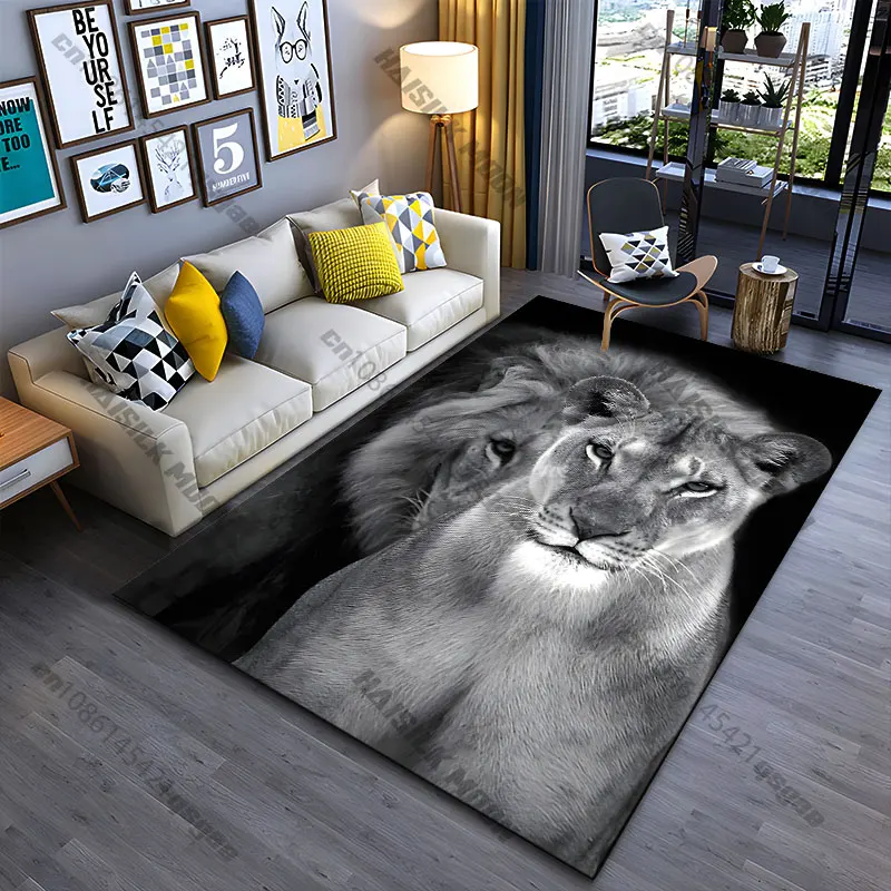 Tapis de yoga, tapis de salon, tapis de jeu pour enfants, paillasson, tapis de zone, motif force, unité, puissance, présence majestueuse