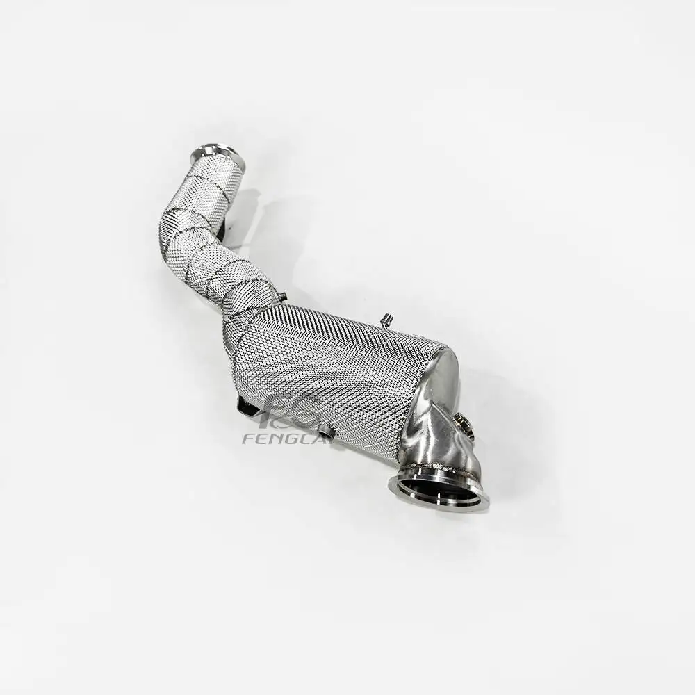 Factory Wholesale Downpipe Exhaust for Mercedes Benz GLC43 2.0T 2023-2025 (X254) Insulated Without Malfunction Light Performance