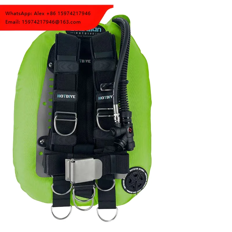 Titanium Backplate BCD Scuba Diving BC Wing Nylon And Stainless Steel Diving Equipment