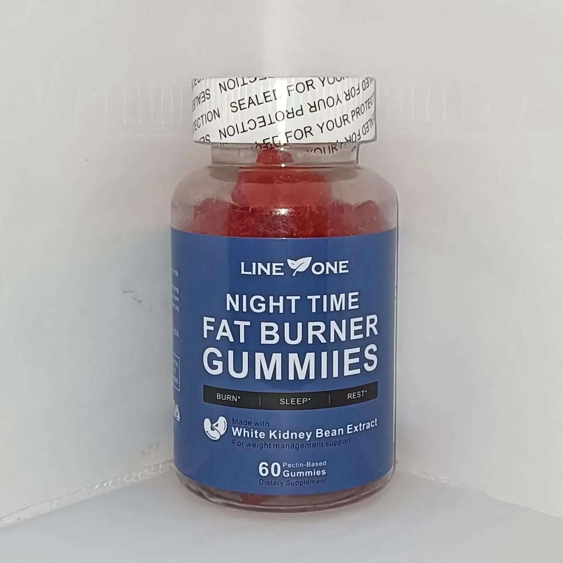 

1 bottle nighttime fat burning gummy candy promotes digestion intestinal peristalsis dietary fiber moistens the intestines