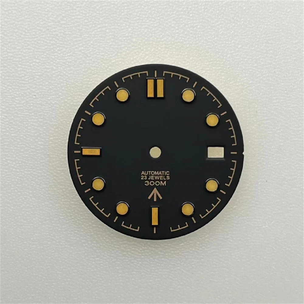 31mm Blue Luminous Watch Dial for NH35 Movement Modified Part Replacement Dials Diving Watches Accessories No Logo