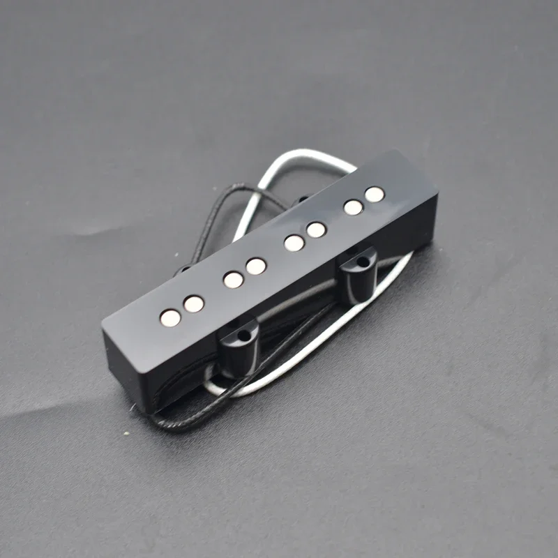 Open Alnico 5 Jazz JB Bass Pickup Neck or Bridge Pickup Braided Cloth Cable for 4 String Bass Parts