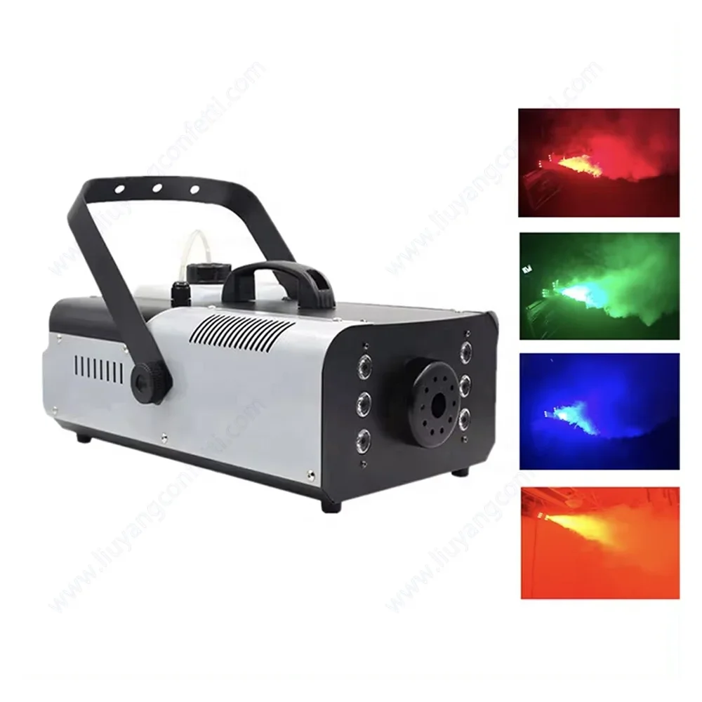 

1500W Fog Machine Halloween RGB LED Wire Remote Control DJ Party Stage Performance Smoke Concert Night Club Romantic Atmosphere