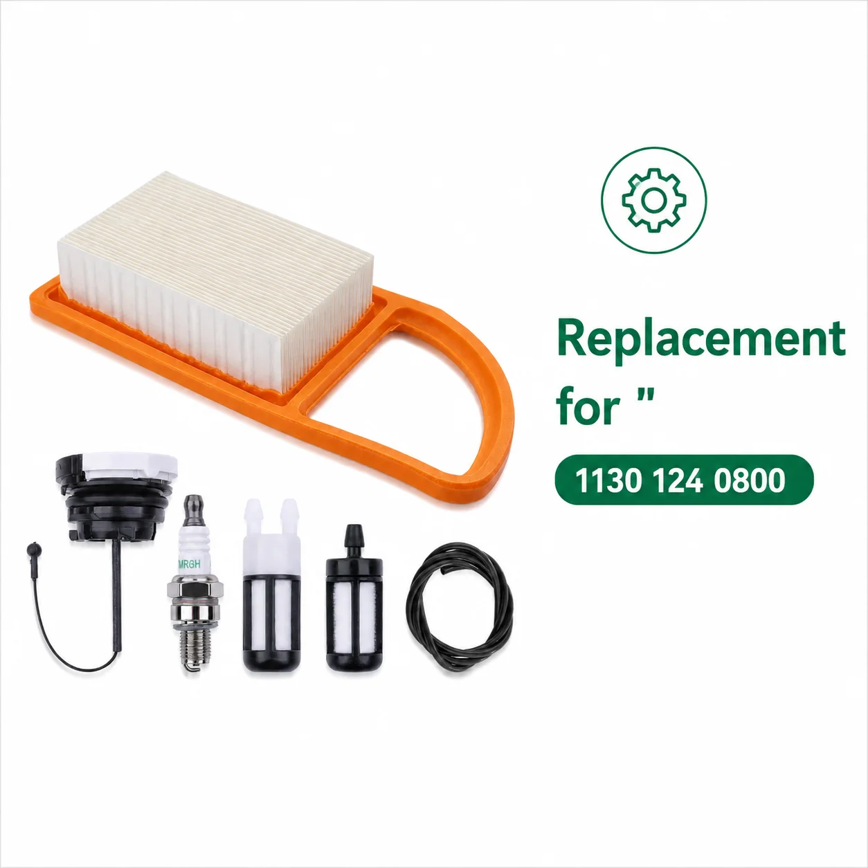 Air Filter Tune-Up Kit for Stihl BR500 550 600 700 Magnum Blower Spark Plug Fuel Filter Gas Cap 4282 141 0300 4282 007 1801