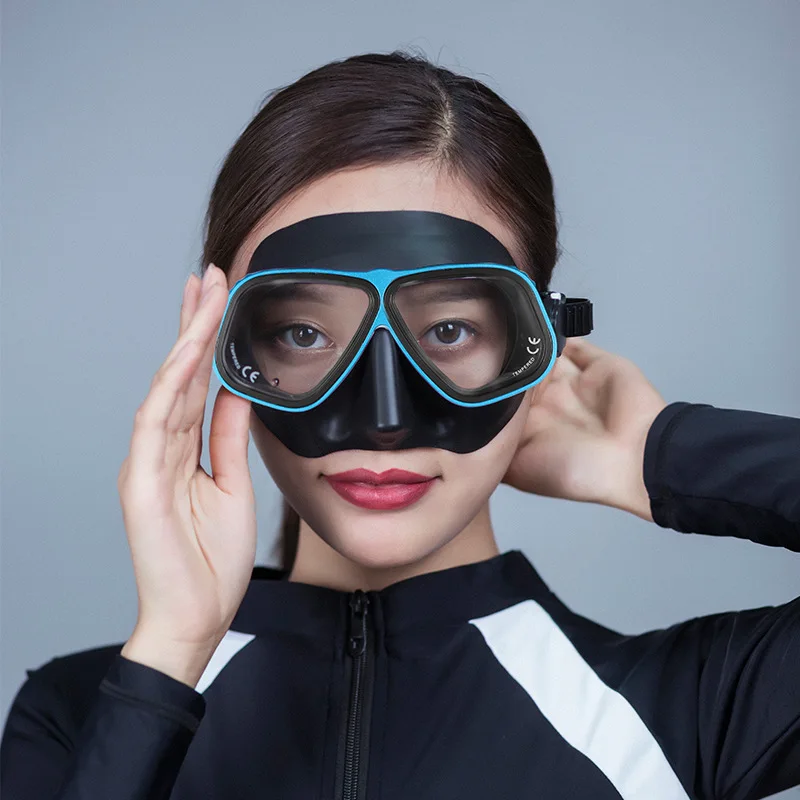 Outdoor Diving mask High definition anti fog low volume snorkeling mirror myopia Freediving mirror aluminum alloy frame