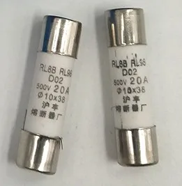 Fuses: RL8B RL98 6A 500V D02 10*38 / RL8B RL98 RL98-32 20A 500V D02 / RL8B RL98 1A 2A 3A 4A 5A 10A 16A 25A 30A 32A 500V 10*38