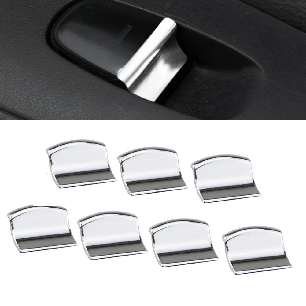 On-off Switch Button Cover Cover Trim Button Chrome Brand New Car Glass Lifter Switches Button High Chrome Finish