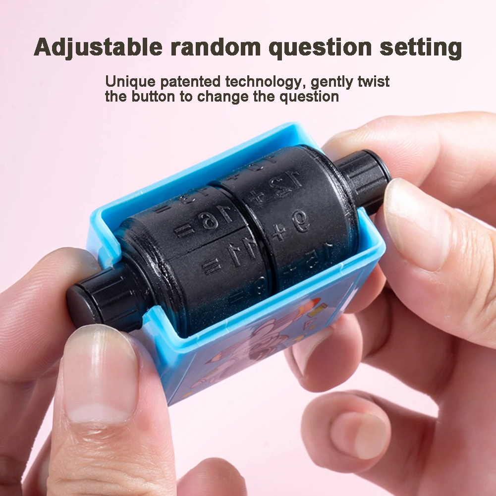 Tampons roulants d'entraînement d'addition et de soustraction pour enfants, 2 en 1, paquet de 4