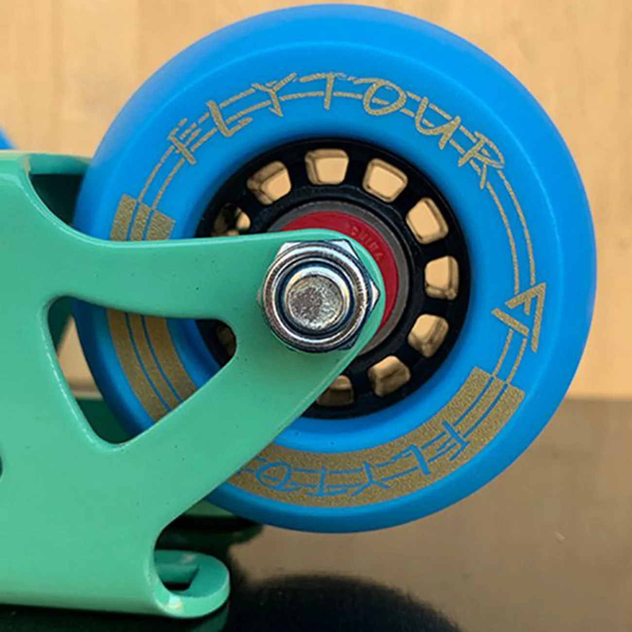 Freeline Roller-Tabla de deriva de Arce, patinete portátil dividido, 82A, PU, antideslizante, azul