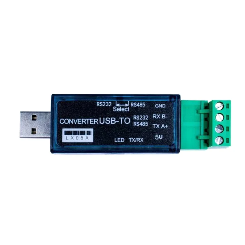 LX08A Convertitore da USB a 485, da USB a RS232 485 a doppia funzione Cavo seriale da 500 M con trasmissione trasparente bidirezionale