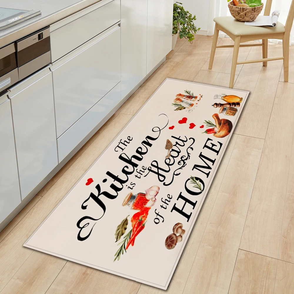 

Kitchen Rug Home Living Room Balcony Bedroom Floor Decor Carpet House Hallway Bathroom Entrance Door Absorbent Non-Slip Foot Mat