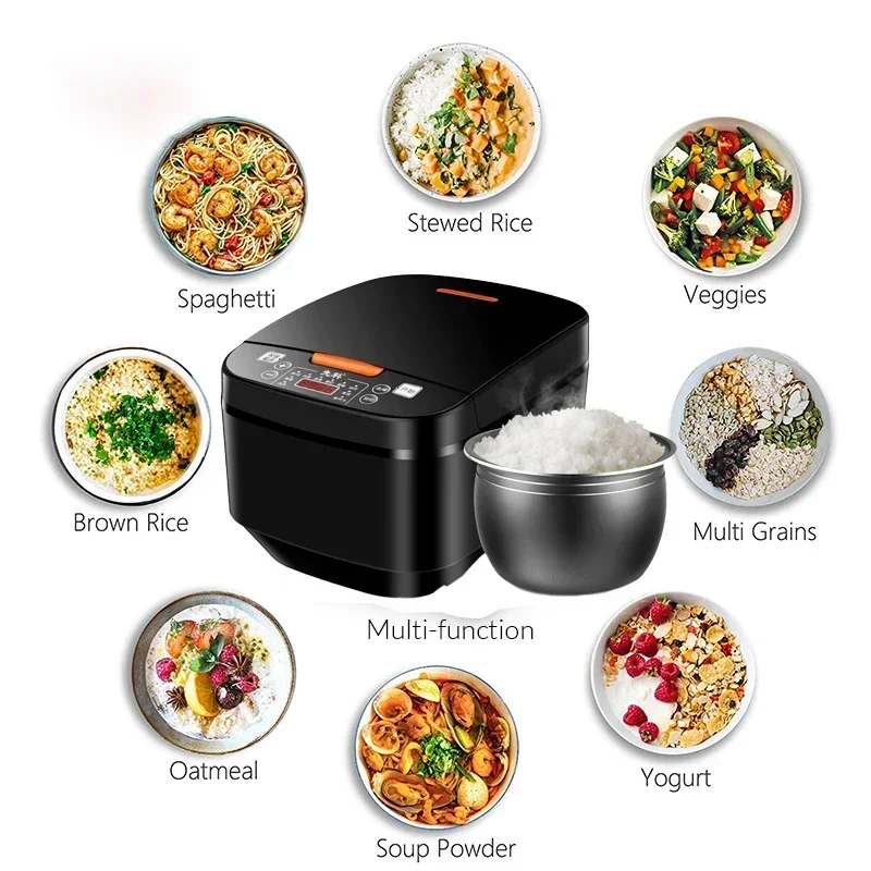 In stock Silver Crest 5L Automatic Smart Digital Touch LCD Multi Non-Stick Home Electric Digital Rice Cooker