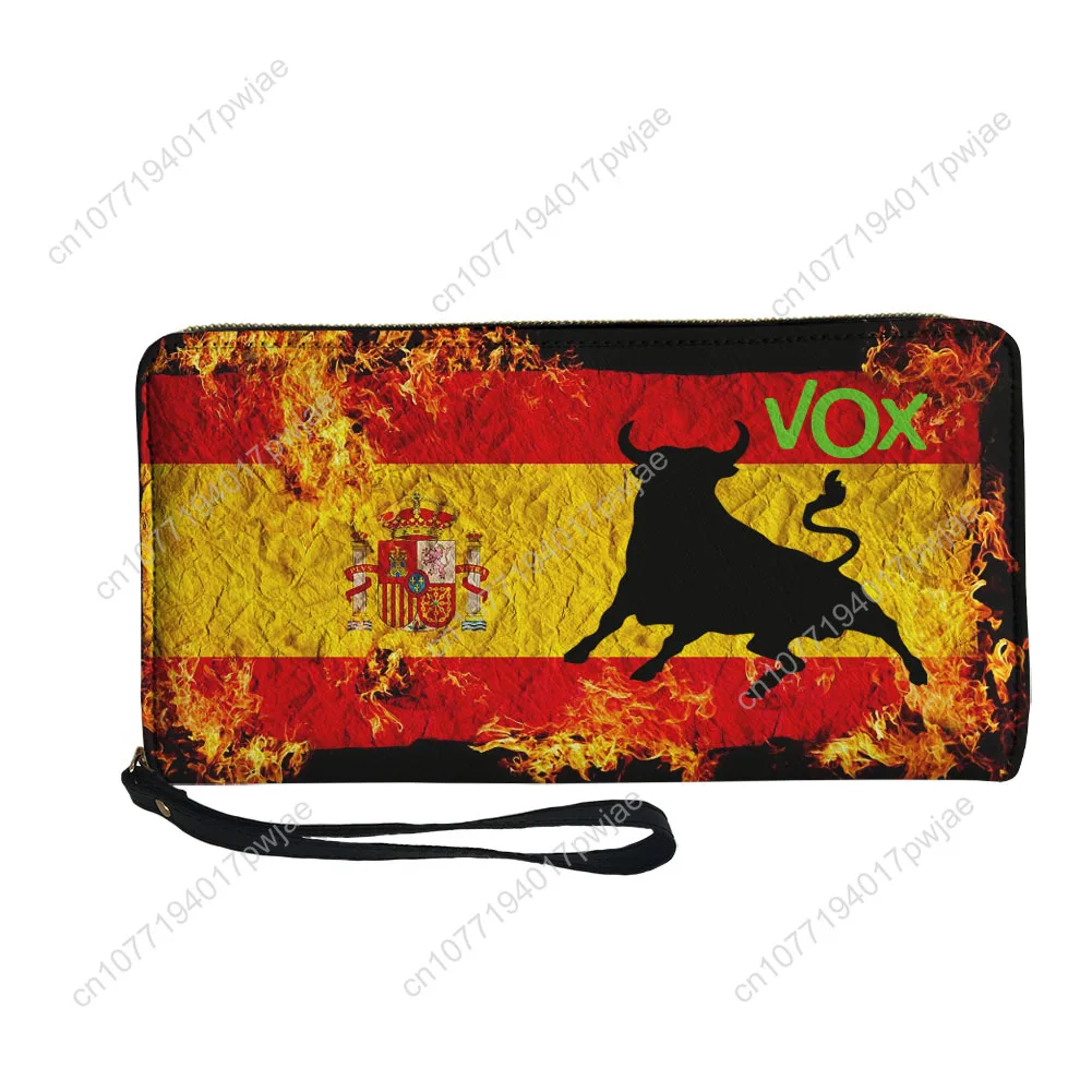 Spanish Bullfighting Graphic Custom Wallet Purse Sprunki Mens Womens Zipper Long Wallets Double Print  Portable Wallet Gift Bag