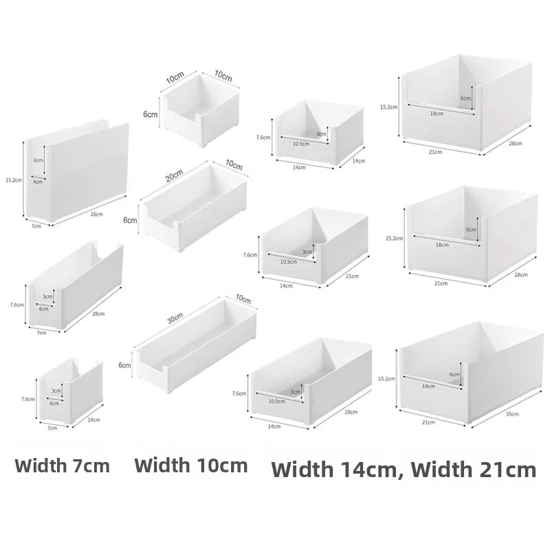 

Пластиковый органайзер-контейнер для хранения, белый, с U-образным вырезом, для канцелярских принадлежностей, рабочих принадлежностей, нижнего белья, косметики и прочих мелочей