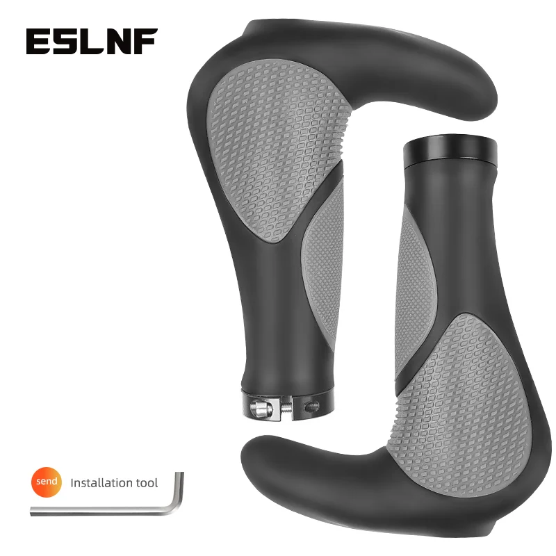 AliExpress ESLNF Comfortable Ergonomic Bike Handlebar Grips Anti-slip Mountain Bike Grips Shockproof Road Bicycle Handlebar Grip Bike Accessories