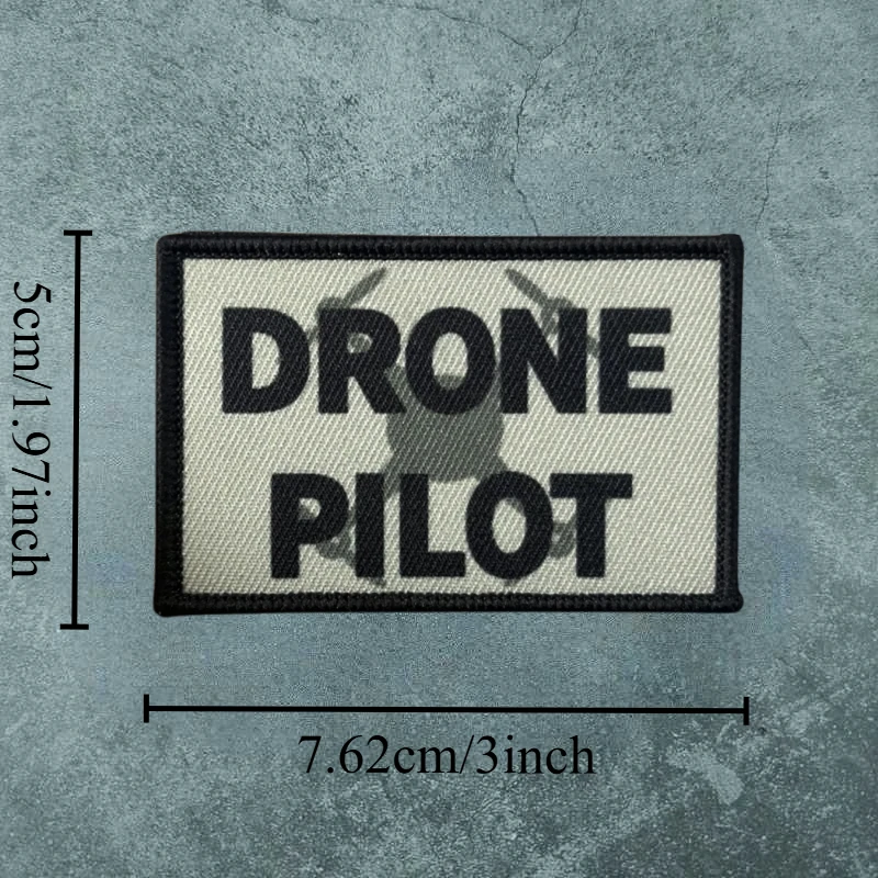 Parche táctico Piloto de Dron – Velcro para mochila y uniforme - imagen 4