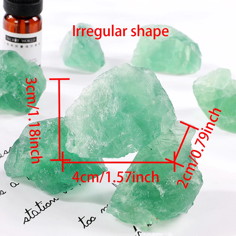 Natural Green Fluorite Minerals Specimen Raw Mineral Decorative Irregular Shape Bulk Stone Home Fish Tank Decor Landscape Rock