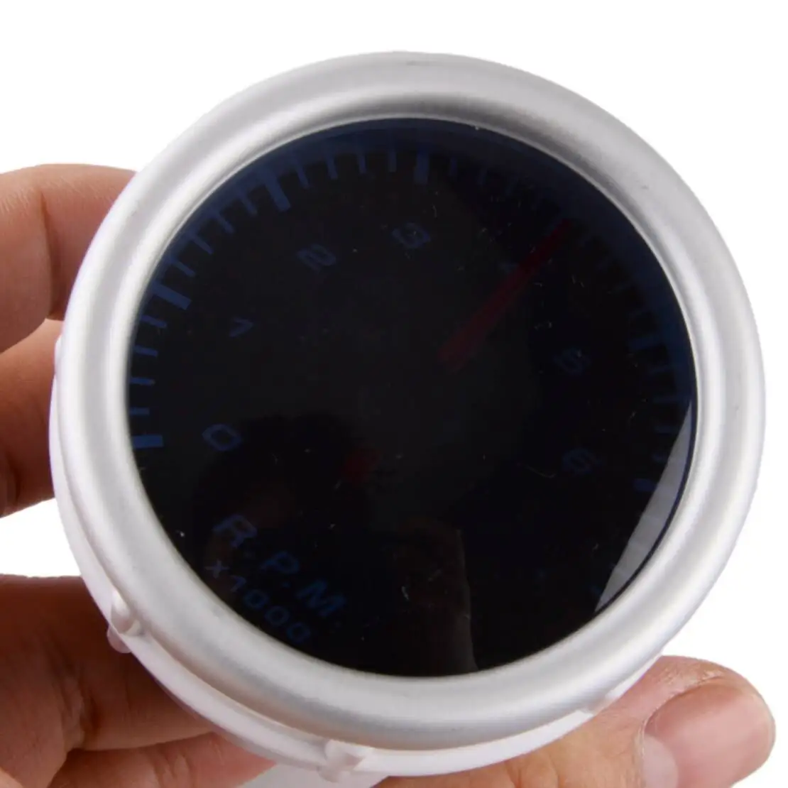 

2" 52mm Car Auto White LED Tachometer Tacho Gauge 12V 0-8000 RPM Meter Black Face
