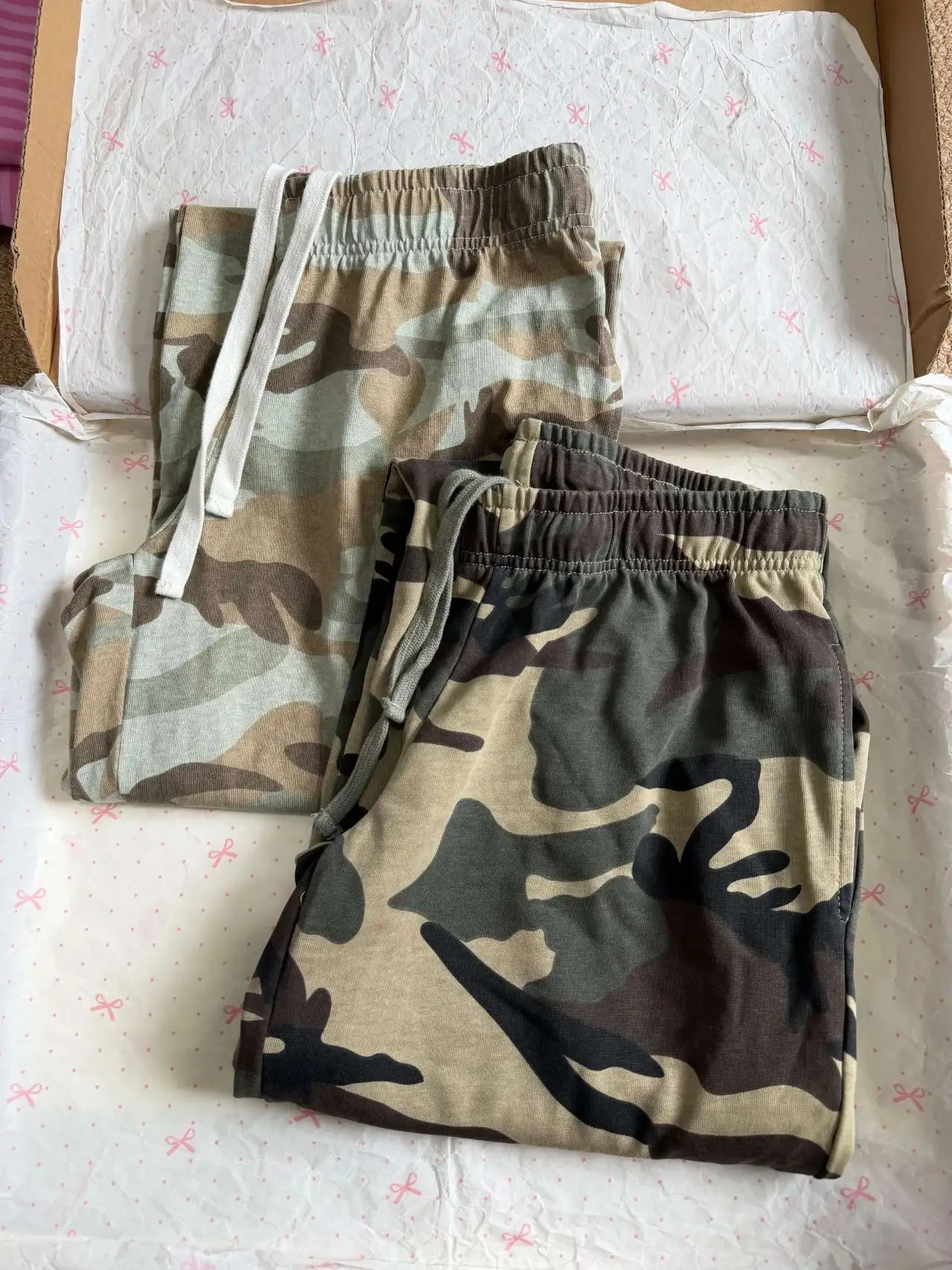 Camouflage Jogginghose mit Kordelzug für Damen, Sommer, elastische Taille, gerade Hose, amerikanische Vintage Streetwear, Baumwolle, Baggy Pants, Y2k – Detail 1