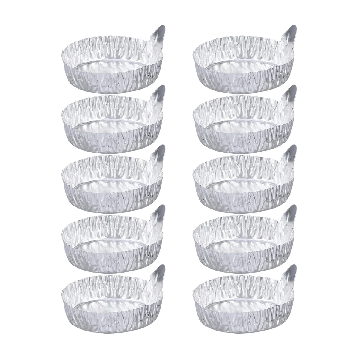 

10pcs Aluminum Foil Weighing Boats Small Size Disposable Measuring Dishes For Laboratory Evaporating Storage Food Processing