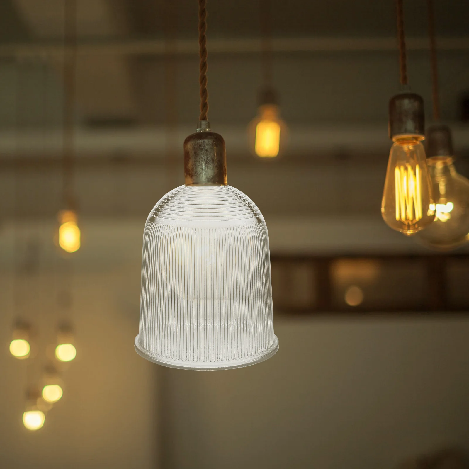 

1pc Glass Lamp Shade Round Ball Shape Explosion-Proof Ceiling Light Cover Dust Protection Lampshade For Bedroom Living Room Lamp