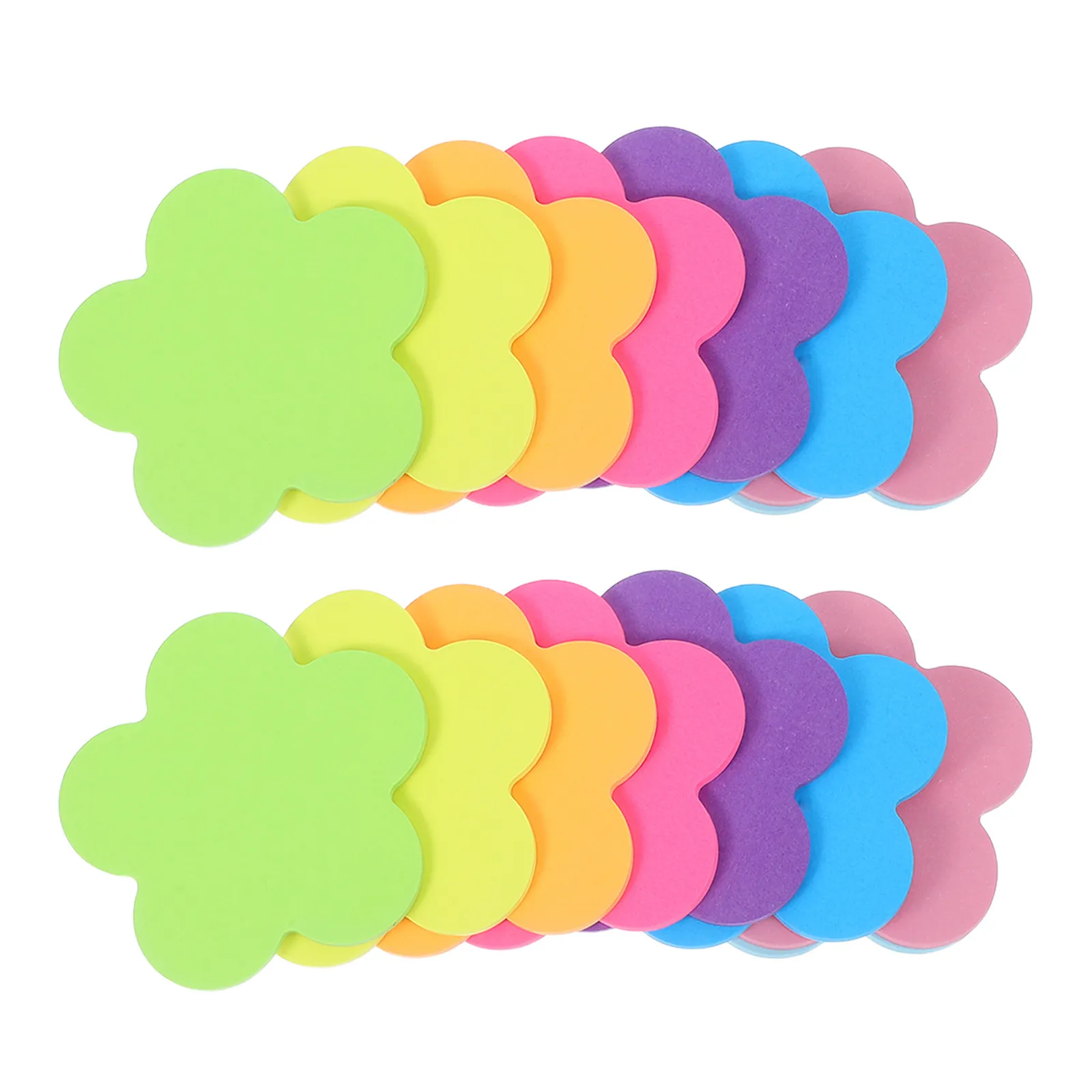 

Набор из 16 цветных клейких стикеров в форме цветков сливы, яркие флуоресцентные заметки для офиса, школы, дома и организации учебы