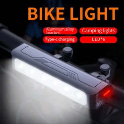 5V2A Type-C Port LED Bicycle Light Front MTB Headlight XPG Leds Cycling Flash Lighting Bike Riding Accessories